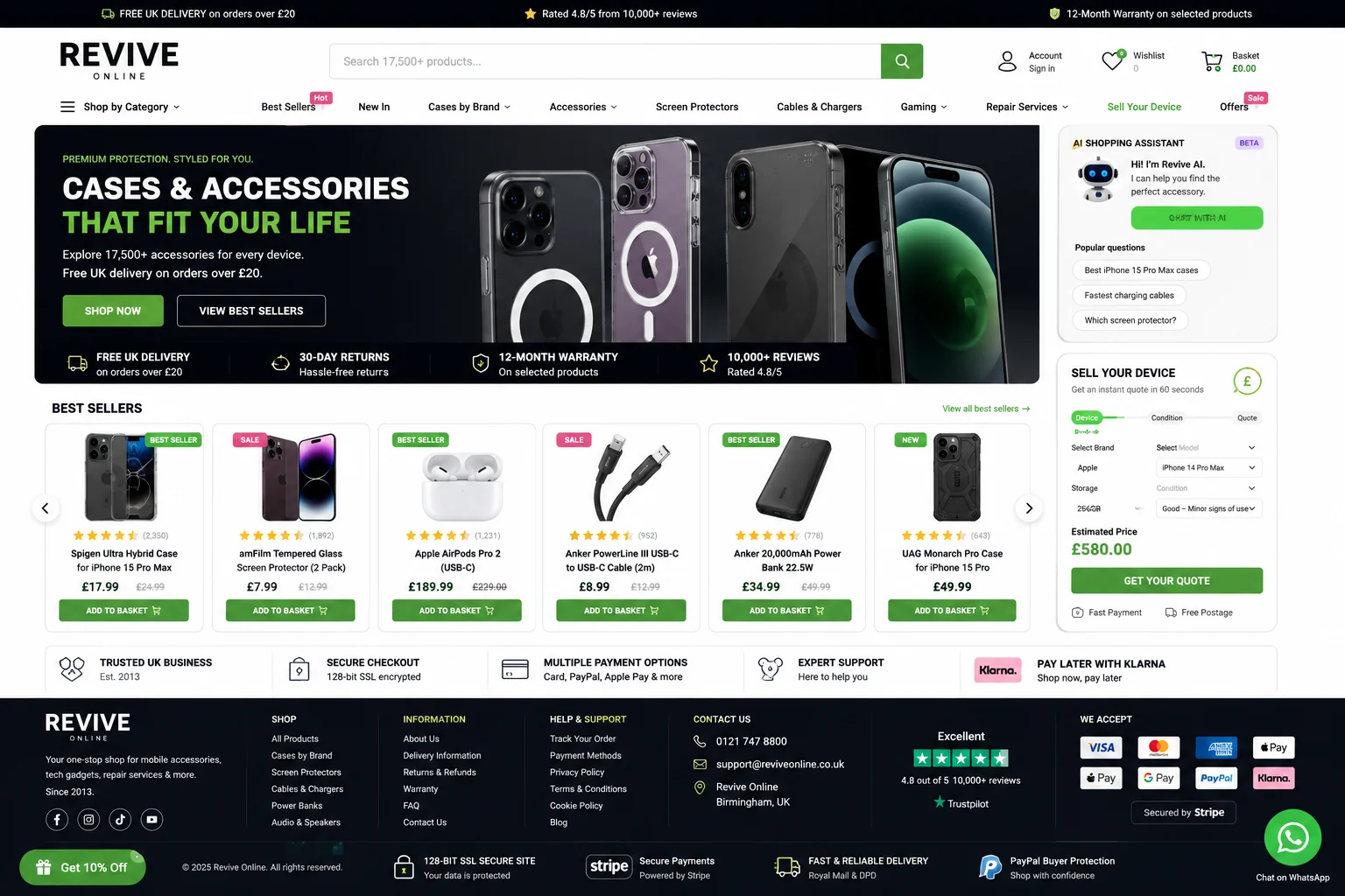 Revive Online Ecommerce